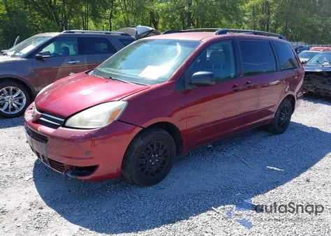 2005 Toyota Sienna Le из США, поврежденный, VIN 5TDZA23C95S290944